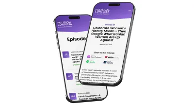 Political Contessa website mobile screenshot
