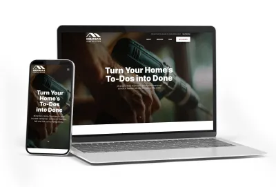 Miranda's Home Solutions website homepage desktop screenshot